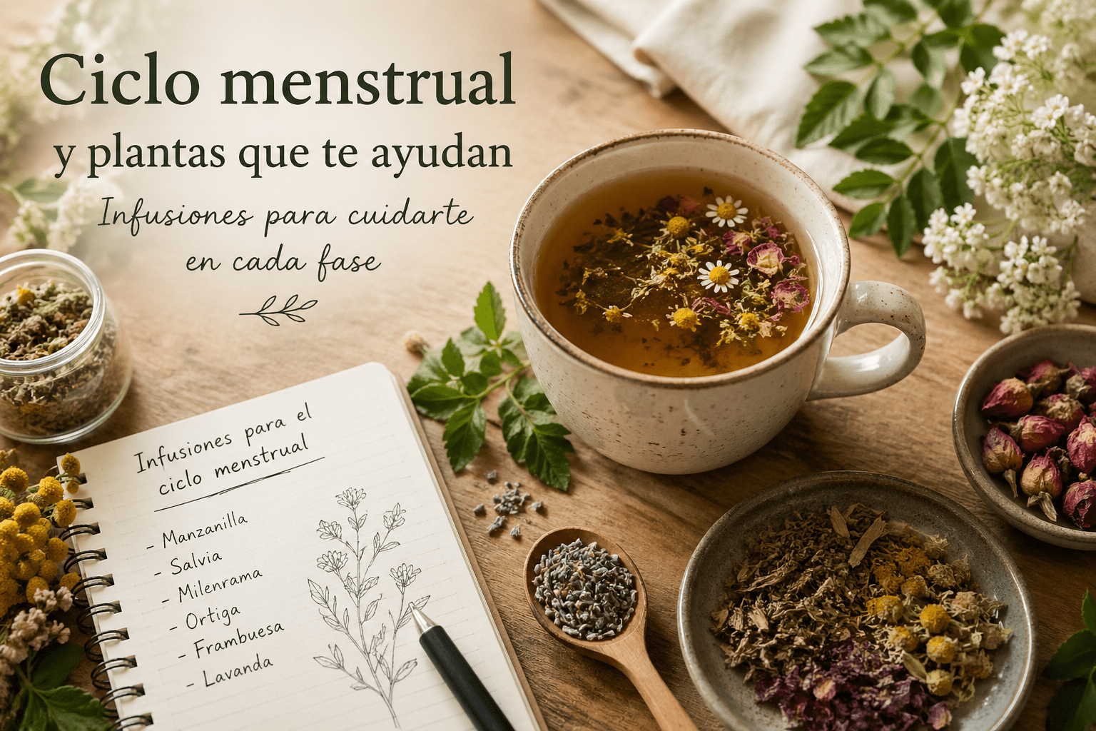 Infusiones para el ciclo menstrual