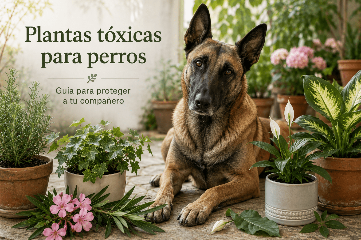 Plantas tóxicas para los perros.